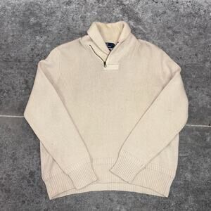 Vintage 90's Polo Ralph Lauren Quarter Zip Turtle Neck Sweater XL